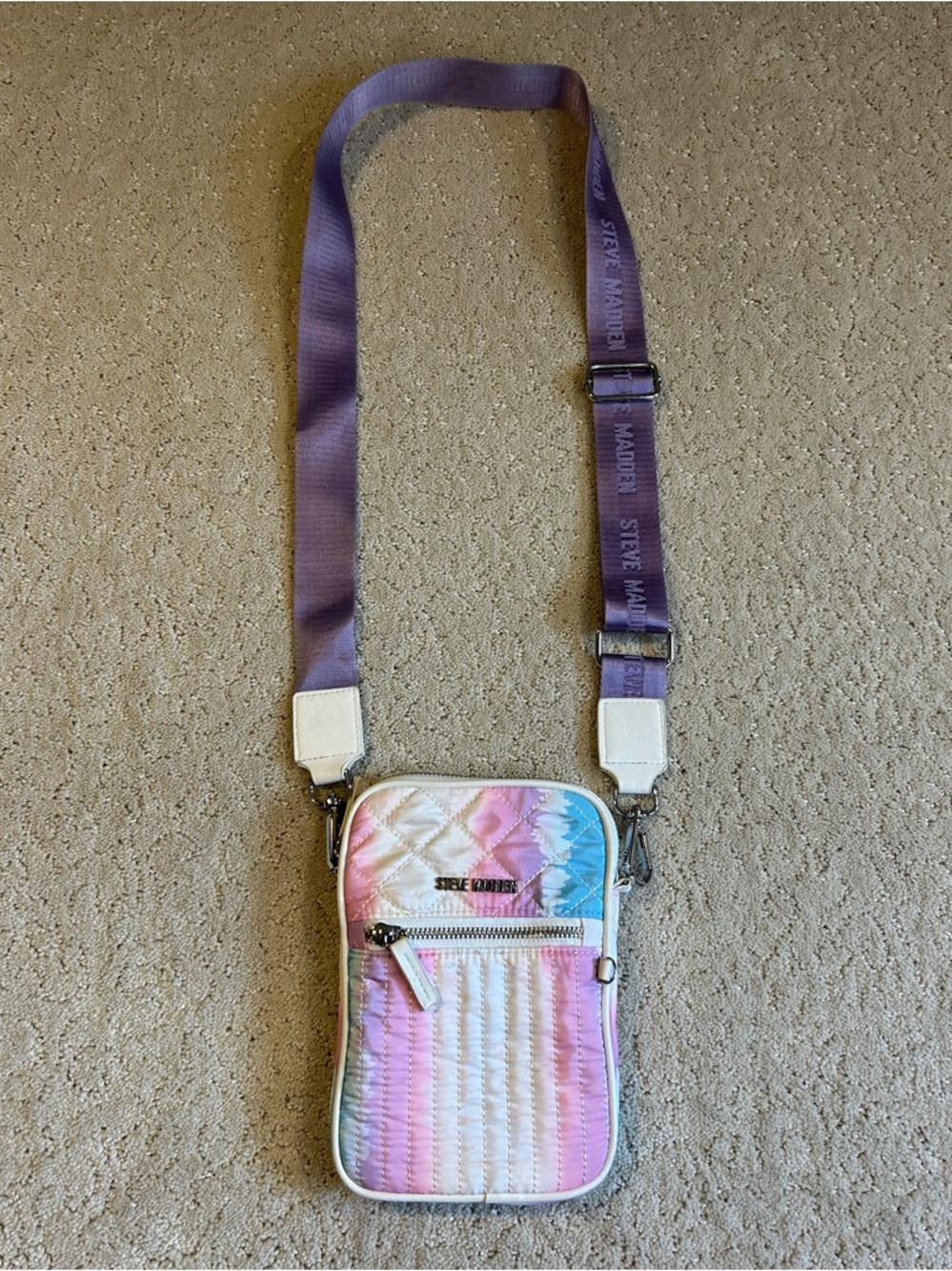 Steve Madden Crossbody Wallet Purse Tie Dye Watercolor